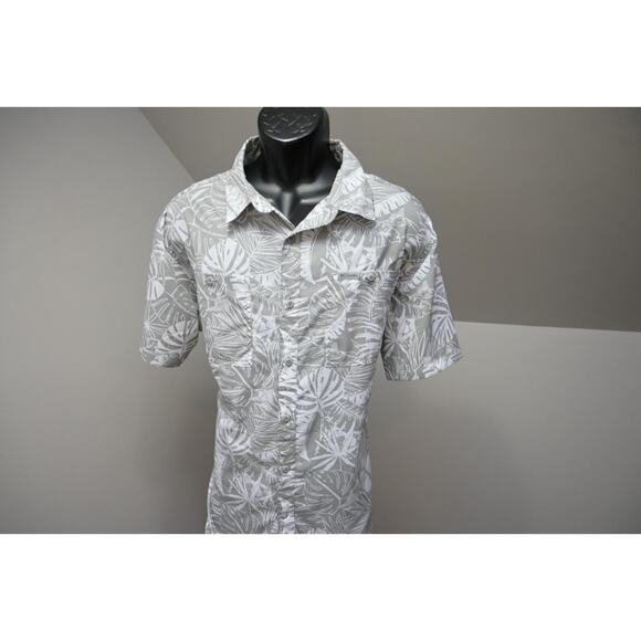 Columbia Vented Fishing Shirt Floral Omni-Shade Camp Shirt Mens Sz XL - Picture 4 of 11